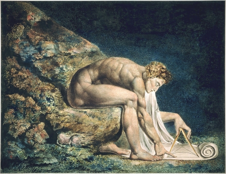 William Blake - Newton (otkrivanje inteligibilnosti prirode kroz prirodne zakone od strane čoveka)