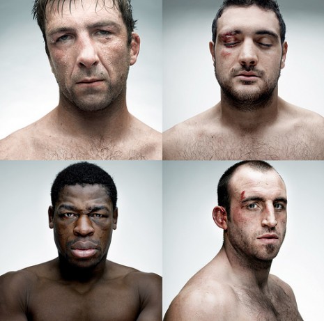 British rugby players by Denis Rouve