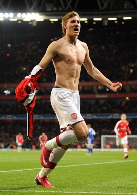 Niklas Bendtner of Arsenal