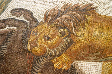 lav sa mozaika u Kipru
