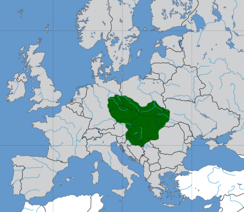 1.Teritorija Velikomoravske prikazana na mapi Evrope tokom vladavine Svetopluka I