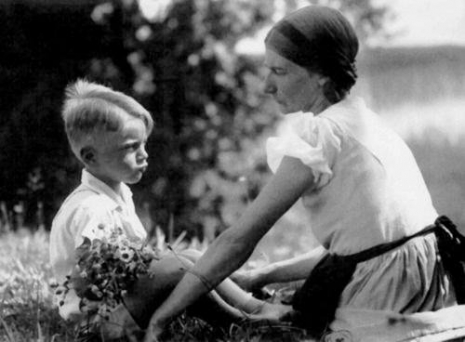 Thomas Bernhard with his mother, Bavaria, ca 1938