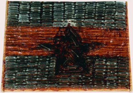 Sven Stilinović, Flag, 198485, mixed media, 350 x 470 mm, Marinko Sudac Collection